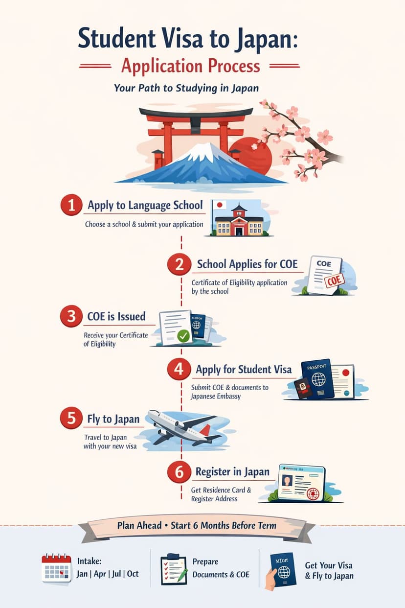 Japanese student visa application process